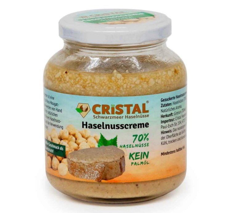 Lecker und natürlich: Haselnusscreme mit Rübenzucker!(300 g)