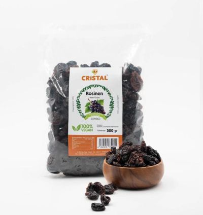 Kernlose Schwarze Rosinen – 500g