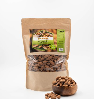 Cristal Natürlich Geröstete Mandeln – 500g