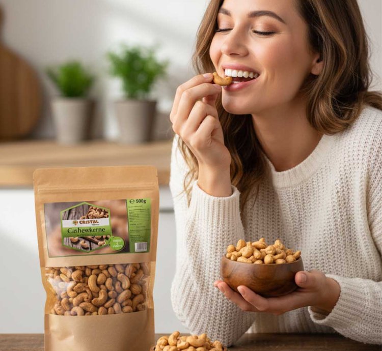 Cristal Natürlich Geröstete Cashewkerne – 500g
