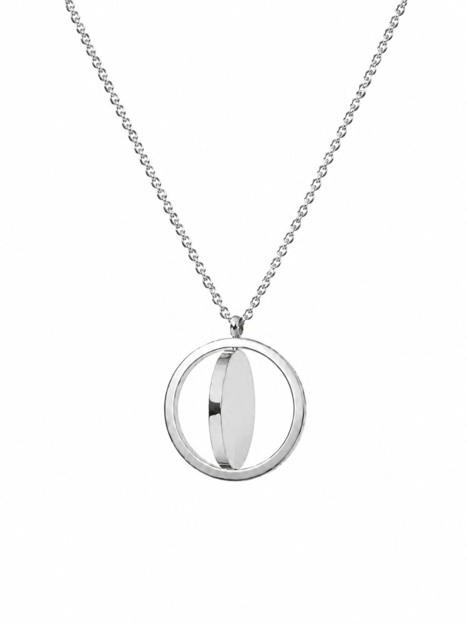 Personalisierte Doppelseitige Foto Gravur Halskette – Silber & Gold Anhänger
